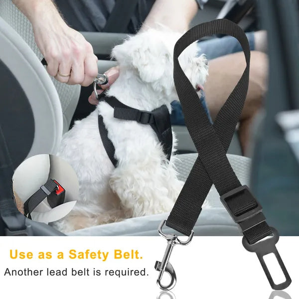 Verstellbare Hundegurt fürs Auto