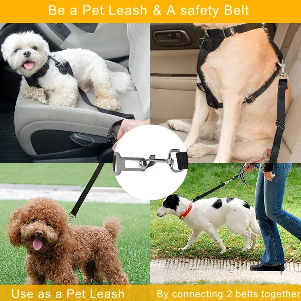 Verstellbare Hundegurt fürs Auto