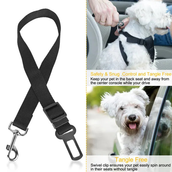 Verstellbare Hundegurt fürs Auto