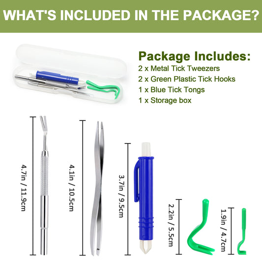 Zeckenentferner Set 6-teilig